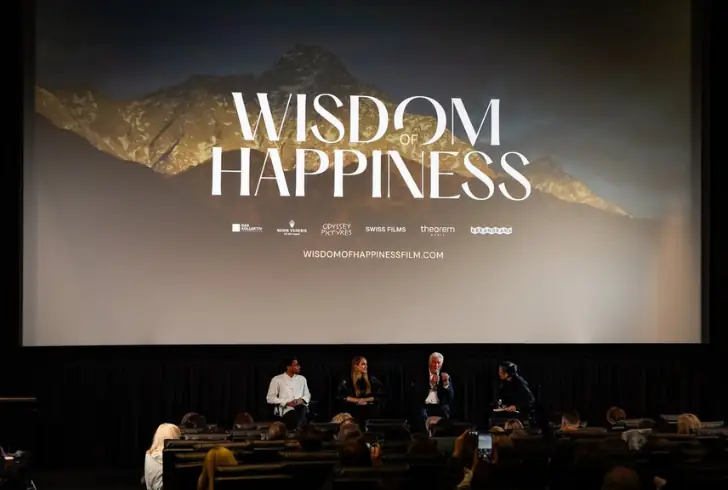 Richard Gere promoting Dalai Lama film